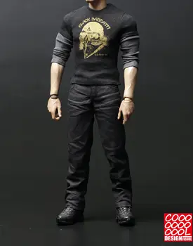 

Cool design figure T-shirt set 1/6 scale without head carving body in stock