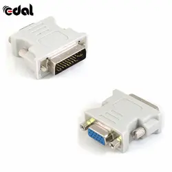 Новый простой в использовании DVI DVI-I Мужской 24 + 5 Pin к VGA Женский видео конвертер адаптер M/F lcd HDTV HQ