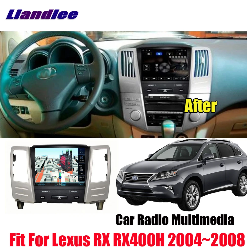 Liandlee 8 4 дюймов Android экран для Lexus RX RX400H 2003 ~ 2008 автомобильный DSP Carplay BT Wifi GPS Navi