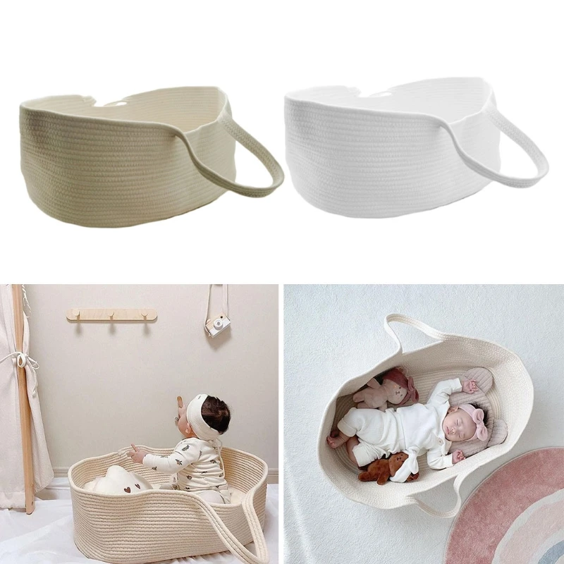 portable-baby-moses-basket-carrier-cotton-rope-woven-crib-newborn-sleeping-bed-cradle-bassinet-nursery-decoration-hot