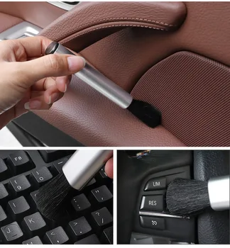 

2020 Car Air Outlet Air Conditioning Cleaning Brush Retractable Gap Cleaning Brush Portable Soft Hair Cleaning Tool Dust Sweep