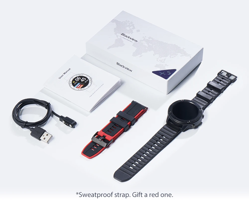 Blackview X5 Smartwatch Men Women Sports Watch Clock Sleep Monitor Fitness  Tracker Heart Rate Smart Watch For Ios Android - Smart Watches - AliExpress