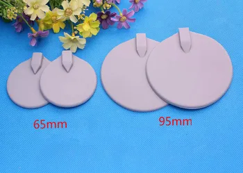 

10 pcs diameter 65/95mm Round Silicone Biological electrode pads for 2mm pin Digital Meridian Treatment instrument Tens machine