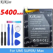 KiKiss Endurable 5400mAh запасная батарея для мобильного телефона Li3834T43P6h8867 для UMI SUPER/для UMI Max батареи