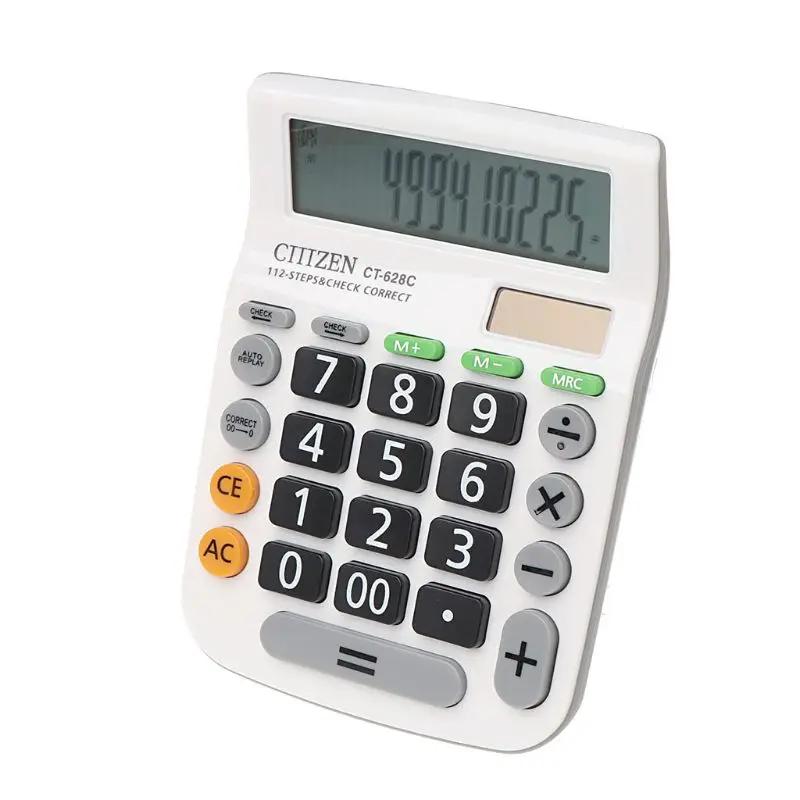 12 Digit Solar Battery Dual Power Large Display Office Desktop Calculator CT 628 AXYF 3