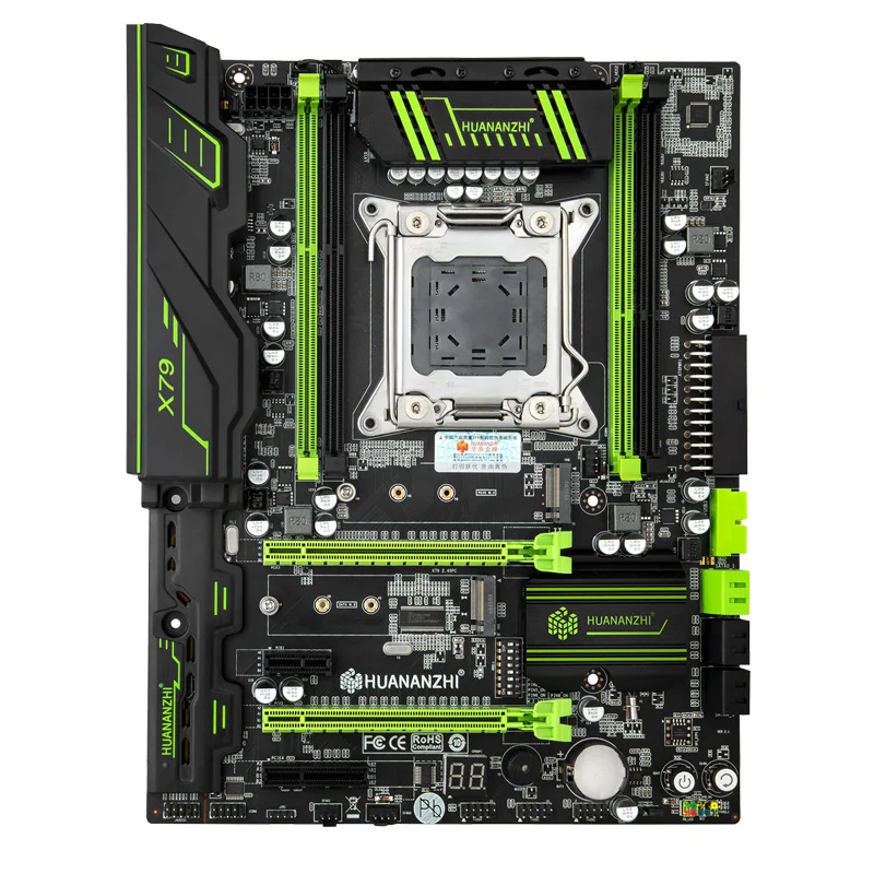 Материнская плата HUANANZHI X79 LGA2011 с двумя портами M.2 процессором Intel Xeon E5 2670 C2 USB3.0 SATA3.0