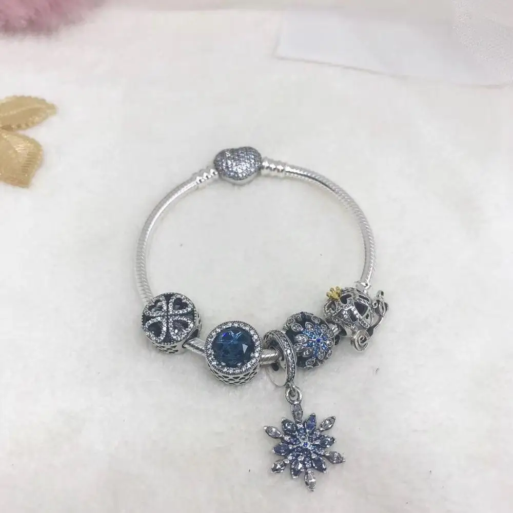

Kristie 100% 925 Sterling Silver 1:1 Original High-Quality Engraved Dark Heart Design Bracelet Free Shipping