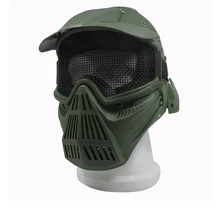 Polyester 1pc Full Face Mask Gear Mesh Paintball CS Field Airsoft Outdoor Sports tactical wire mesh outdoor mask entertainment
