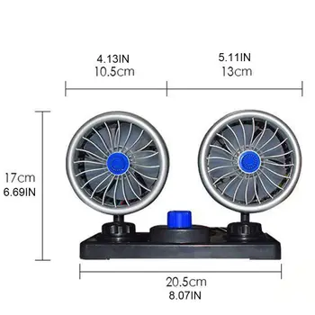 

Portable Air Circulating Desktop Small Car Fan USB Rechargeable for Outdoor Camp E7CA