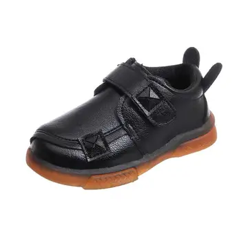 

Boys Shoes Kids Leather Children Dress Shoes Retro Student Performance Sneakers School Show Flat British Oxford Loafers