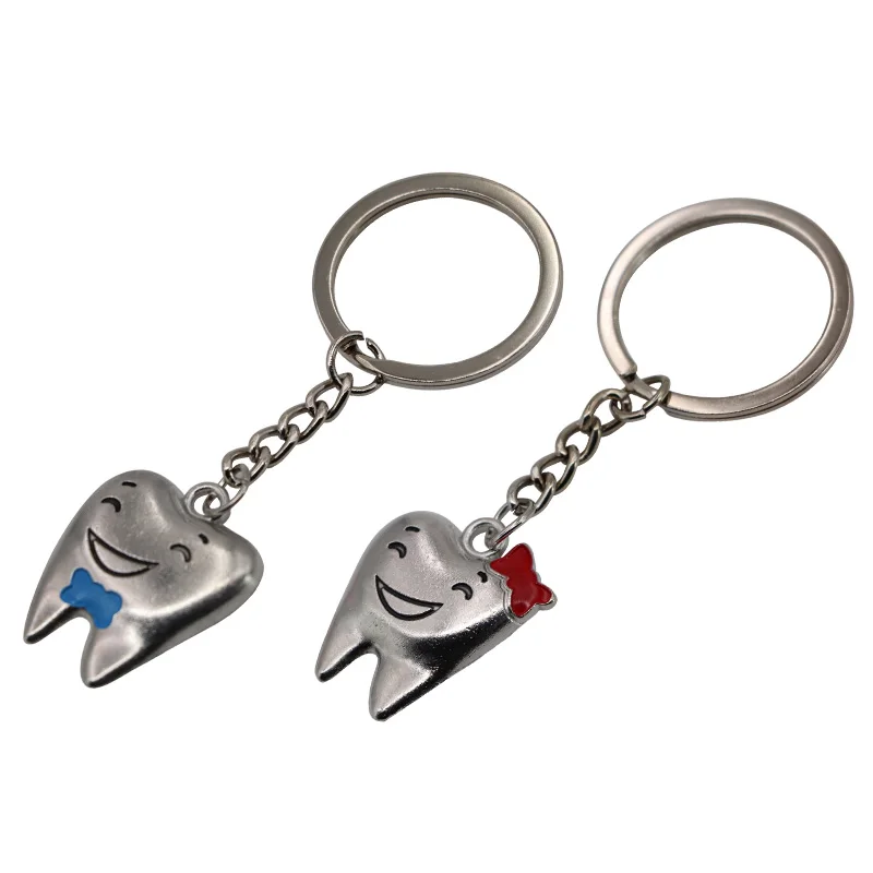 2 шт Имитация зубов брелок для стоматолога украшения Брелки Модель формы кольца