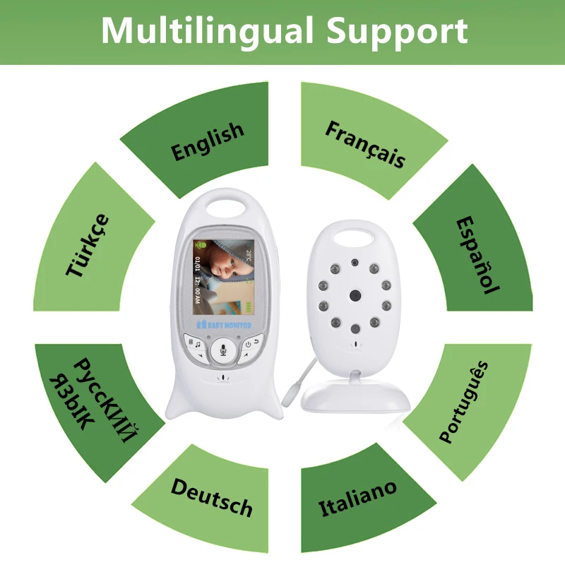 VB601 беспроводной видеоняня Цветная камера безопасности 2 способа ночного видения