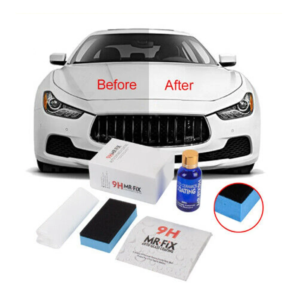 1 шт. с уровнем твердости 9H 30 мл покрытием пленка Nano High Gloss Керамика автомобильный комплект для покрытия Анти-Царапины снаружи уход Краска, герметик аксессуары