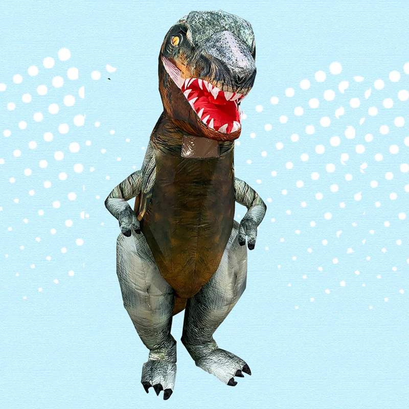 Раптор динозавр открытый надувной кататься на игрушки T-REX костюмы Хэллоуин Карнавал Делюкс Пурим взрослых партии маскарадный костюм