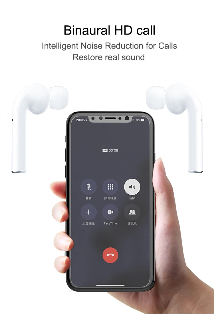 Sem fio in-ear 5.0 fone de ouvido