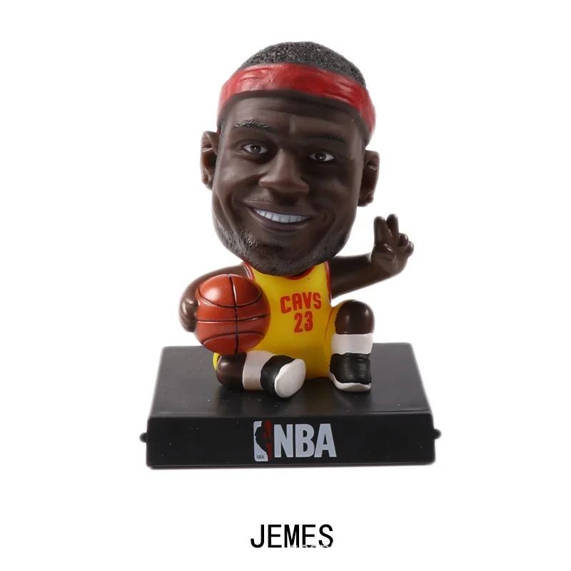 T0035-3 NBA баскетбольная звезда Коби Карри Джеймс украшения для людей креативная Смола качающаяся голова кукла Ремесла болельщики подарки - Цвет: T0035-3