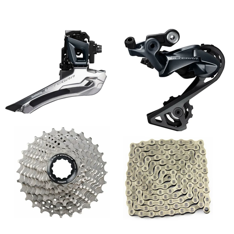Shimano Ultegra R8000 cassetta gruppo 11 velocità + deragliatore anteriore  + deragliatore posteriore + catena bici da strada gruppo bicicletta 4  parti|Bicycle Crank \u0026 Chainwheel| - AliExpress
