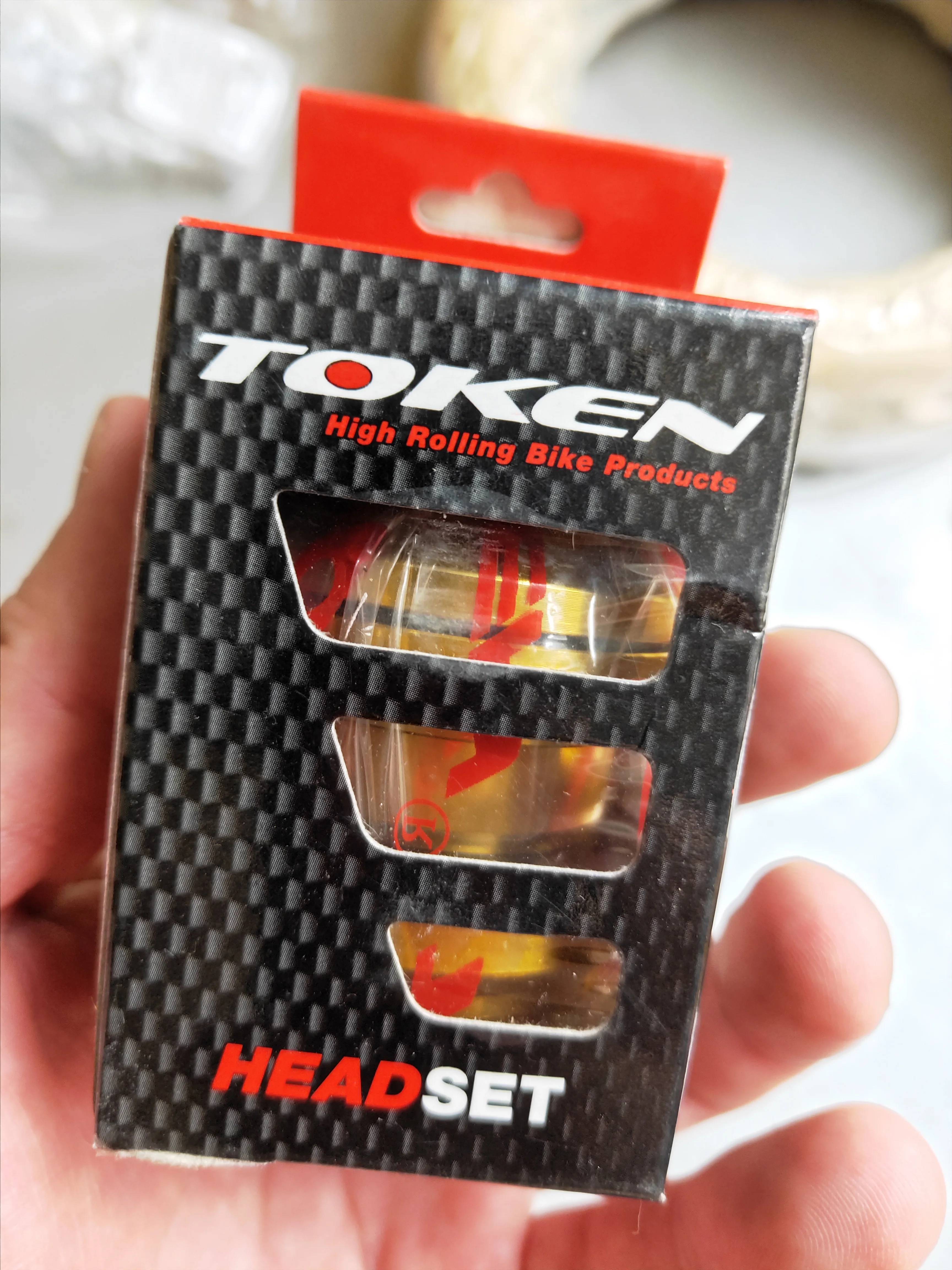 TOKEN Threadless Headset 28.6MM 1 1/8u0027 GOLD MTB STORE CLEARANCE