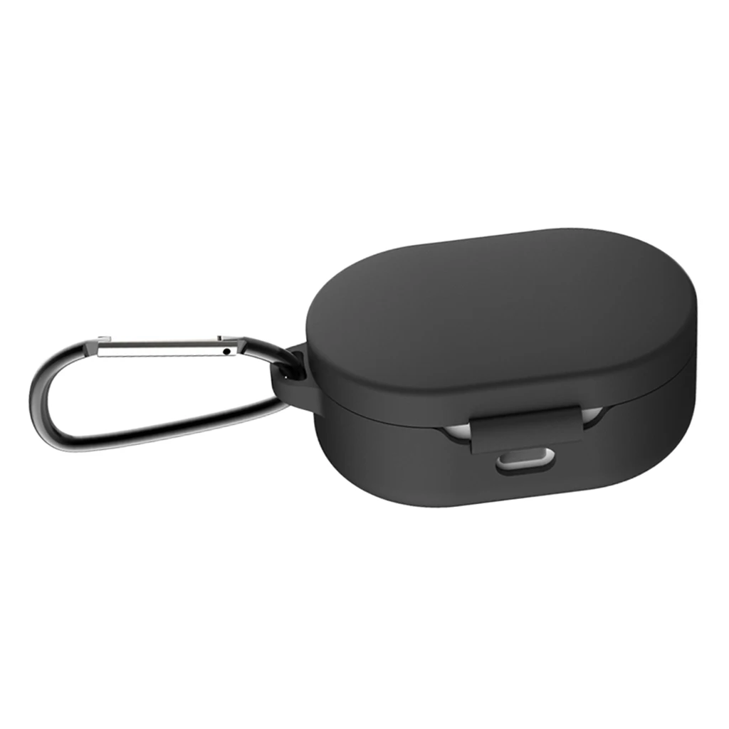 Black Силиконовый чехол Защитный чехол для Xiaomi Airdots TWS Bluetooth наушники Молодежная версия гарнитура силиконовый защитный чехол - Цвет: Black