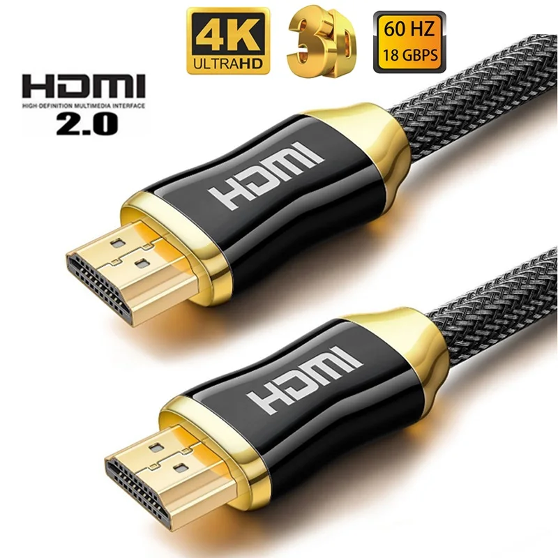 Кабель HDMI Ultra HD 4K 60 Гц кабель HDMI-HDMI высокоскоростной 2 0 с позолоченным шнуром для UHD