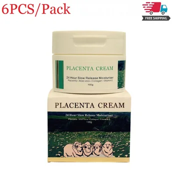 

6PCS CiciCare Cucumber Sheep Placenta Moisturizer Cream Non-greasy Face Cream for Dark Spots Hand Body Improve Skin elasticity