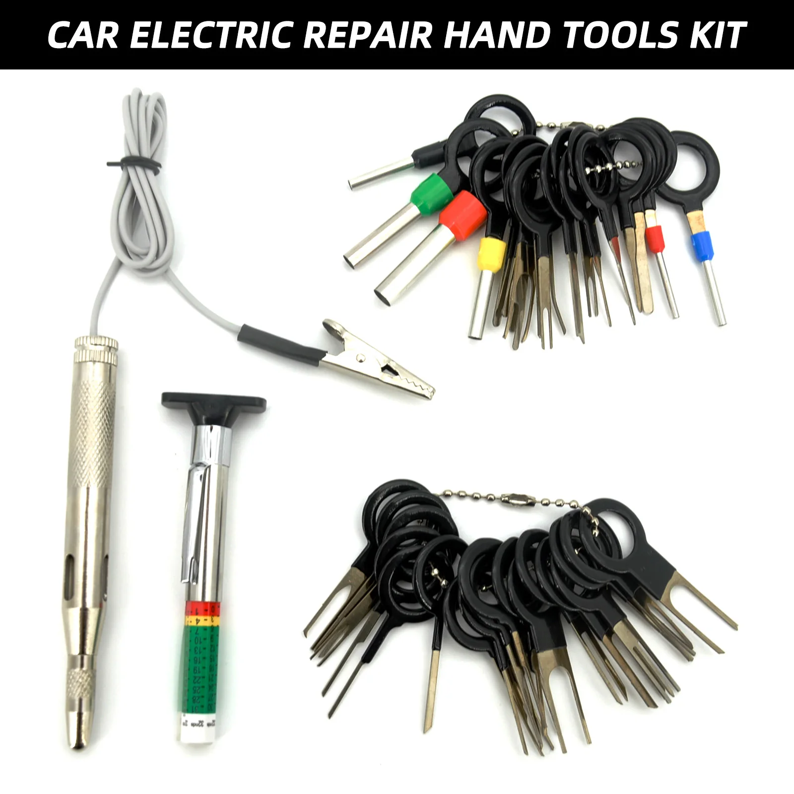 Car Terminal Removal Electrical Wiring Wire Harness Crimp Connector Pin  Extractor Kit Repair Hand Tools With 4pcs Pick Hook Set - AliExpress