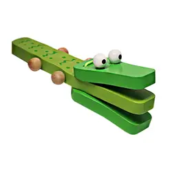 Мультфильм крокодил кастаньеты детские деревянные кастаньеты музыкальные игрушки
