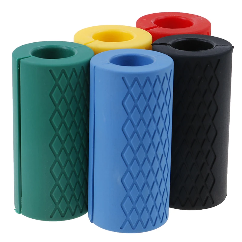 Thick Dumbbell Fat Barbell Grips Bar Handle Pull Up Weightlifting Support Silicon Anti-Slip Protect Pad For Body Building | Спорт и