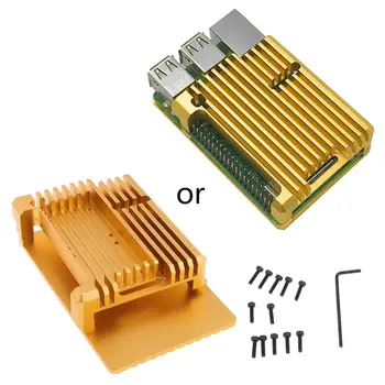 

Aluminum Alloy Radiator Protective Case Metal Cooling Shell For Raspberry Pi 3 Model B/B+/2B Accessories