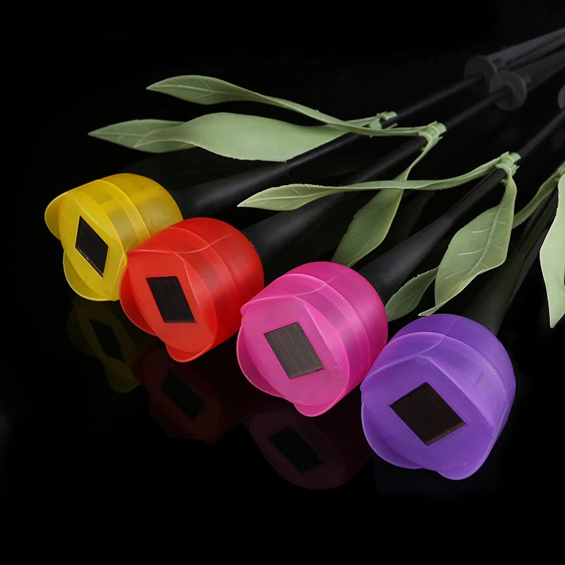 

Solar Outdoor Light LED Tulip Lawn Lamp New Waterproof Garden Garden Park Path Corridor Lawn Decorative Lighting 1pcs