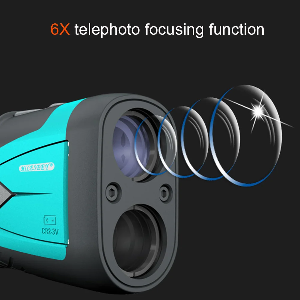 

600m 6X High Accuracy Mini Sports Distance Meter Hunting Outdoor Slope Compensation Handheld Golf Rangefinder Scan Optical IR