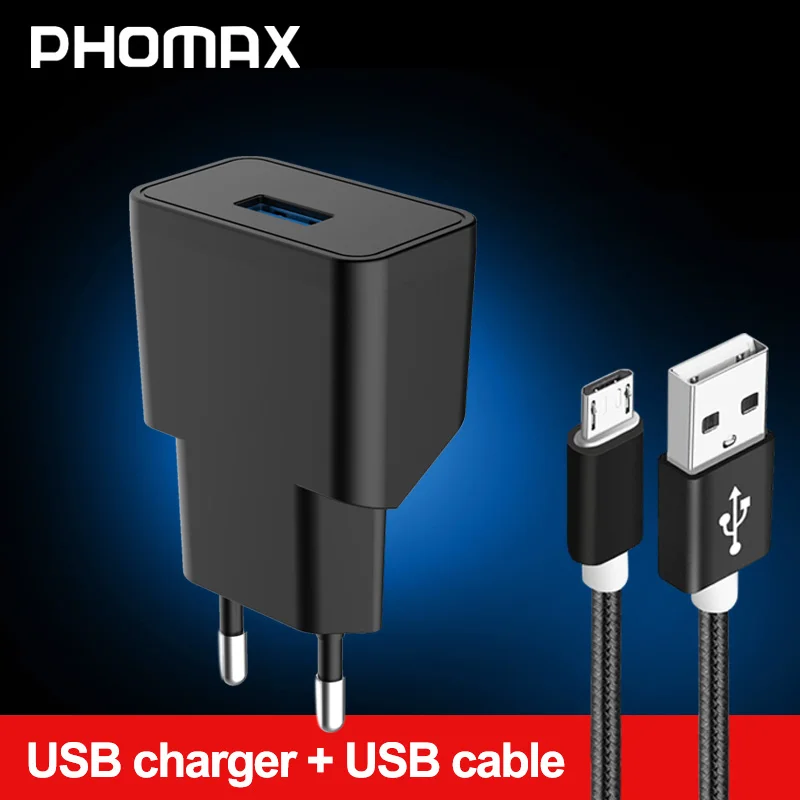 PHOMAX USB зарядное устройство 2.1A Универсальное портативное дорожное настенное для