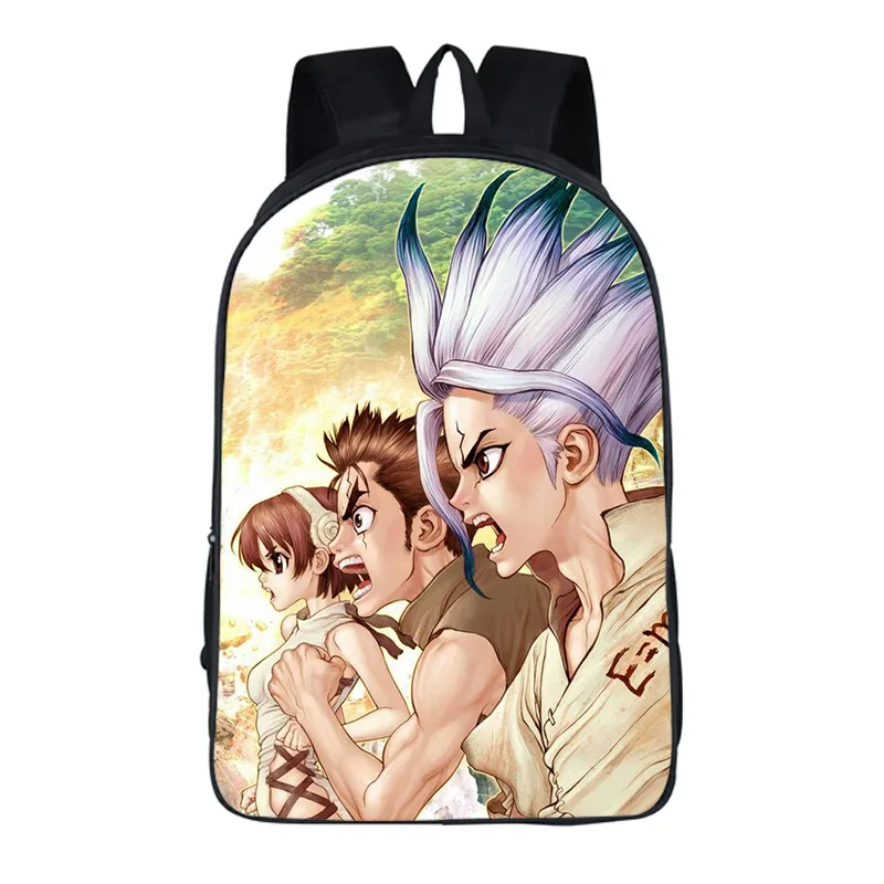 Аниме Dr. STONE Ishigami Senku хром Косплей conviviality фестиваль играет для взрослых мальчиков и девочек одежда на молнии дышащая сумка на плечо
