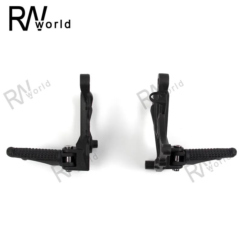 Передние Подножки педали для ног кронштейн мотоцикла KAWASAKI ZX6R 2005 2006 2007 2008 05 06 07