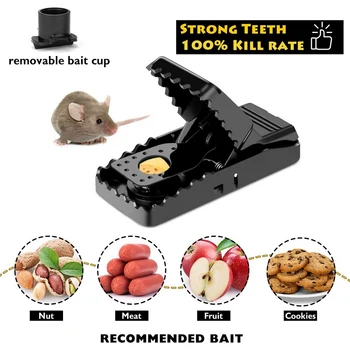 

Mouse Trap10pc Bite Formula Pest Control Reusable Rat Catching Mice Mouse Traps Mousetrap Bait Snap Spring Rodent Catcher Pest 6