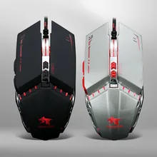 X60 макро определение Программирование Механическая игровая проводная мышь 7 кнопок 1600 dpi оптическая светящаяся металлическая мышь для ПК ноутбука