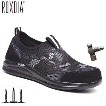 

Drop shipping ultralight men safety shoes protect steel toe cap breathable women work sneakers plus size 36-48 RXM270
