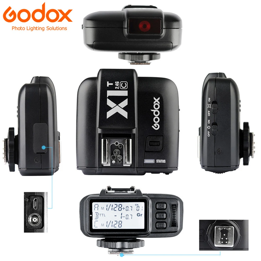 GODOX X1T-F X1T-C X1T-S X1T-O X1T-N 2,4G Беспроводной ttl HSS Flash Trigger Transmitter для цифровой зеркальной камеры Canon Nikon sony Fujifilm Olympus Камера