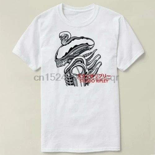 alien predator Aliens Studio Ghibli Shirt tee short sleeve cotton t-shirt women and men(1) | Мужская одежда