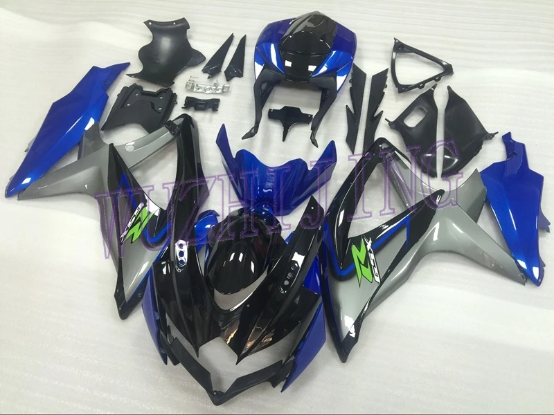 Обтекатель Наборы GSX-R600 09 10 обтекатель GSXR 600 2010 синий серебристый, черный Обтекатели для Suzuki GSXR750 2008-2010 K8