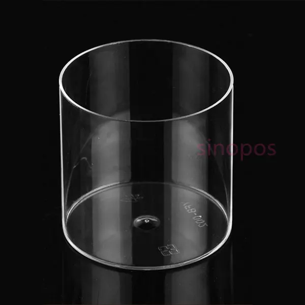 12 шт одноразовые прозрачные пластиковые мини круглые цилиндрической формы чашки для пудинга с крышкой и совок, желе/Мусс/стеклянная коробка для торта, SP01