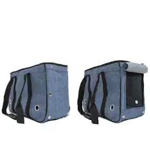 LanLan переносная сумка для собак, одобренная загрузка, дорожная сумка для собак, кошек, переноска, сумки на плечо с прочной нижней флисовая подушка, сумка