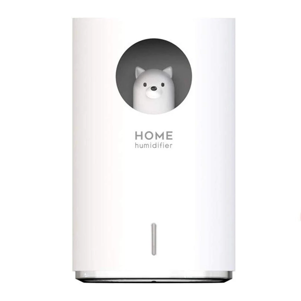 

900ML Cute Pet Air Humidifier DC5V Aroma Air Oil Diffuser Ultrasonic Cool Mist Romantic Color LED Lamp Home Appliances USB Humid