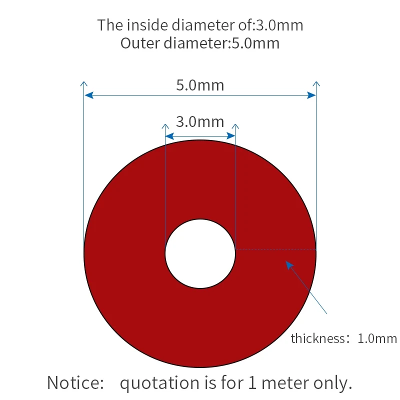 Kamoer PVC труба Мягкая трубка шланг для перистальтического насоса - Цвет: Red