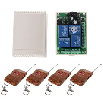 

1Set 433Mhz 4 Buttons Wireless Remote Control Switch DC12V 4CH Receiver Module B36A