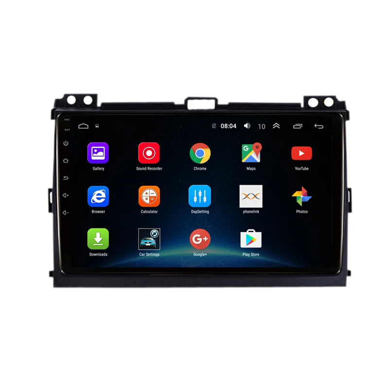 Top 9" 2.5D IPS Android 9.1 Car DVD Multimedia Player GPS For Toyota Prado 120 Land Cruiser 2004-2009 radio DSP Estereo navigation 15