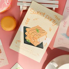 Lot de cartes postales mixtes «Sweet Party», 30 pièces, joli ensemble Kawaii, signet en papier pour écoliers, cartes de vœux
