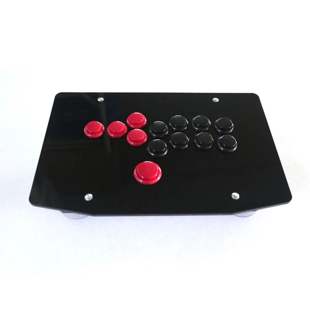 RAC-J502B все кнопки аркадный бой игровой контроллер Hitbox стильный джойстик для ПК USB - Цвет: Red and Black