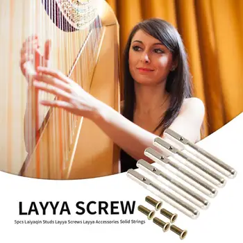 

5pcs Heptachord Fixed String Screws Pins Lyre Small Harp Seven Ten String Pin Nails Musical Stringed Instrument Part