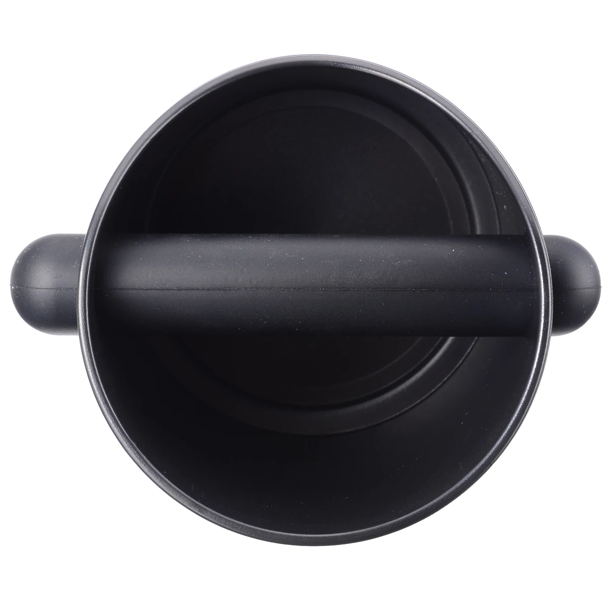 Black ABS Coffee Knock Box Espresso Grounds Container Residue with Handle for Barista Coffee Residue Bucket Grind Waste Bin